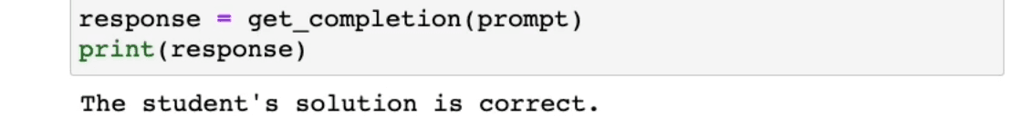 Screenshot of a wrong answer for instructing to work out its own solution